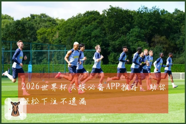 2026世界杯买球必备APP推荐，助你轻松下注不遗漏