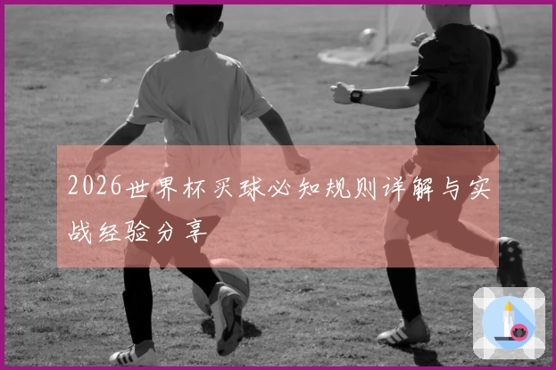 2026世界杯买球必知规则详解与实战经验分享